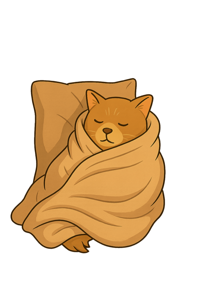 rahatına düşkün kedi