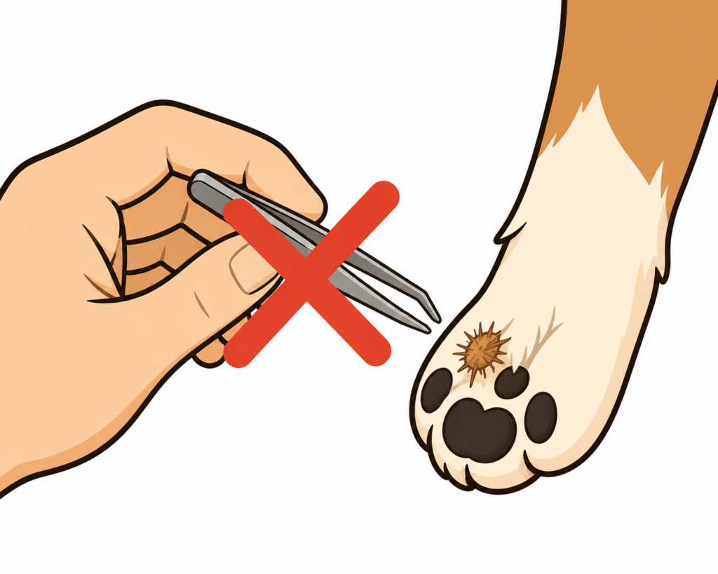 köpeklerde pisi pisi otu evde ilk yardım hataları cımbız kullanımı