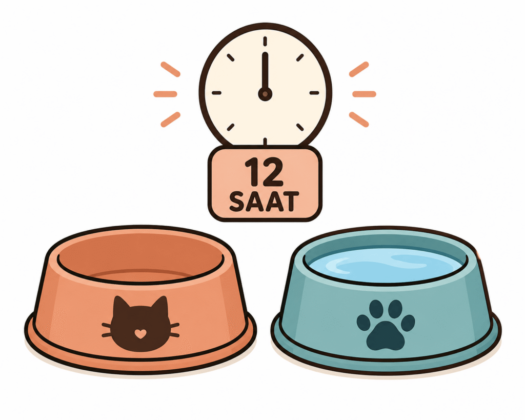 kedi kısırlaştırma ameliyatı öncesi kaç saat aç kalmalı